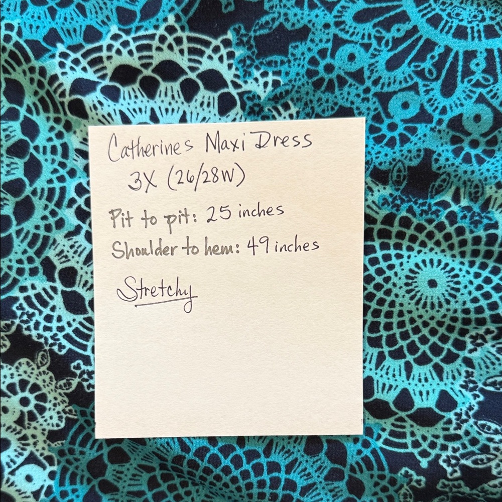 Catherines 3X (26/28W) Maxi Dress - Picture 4 of 4